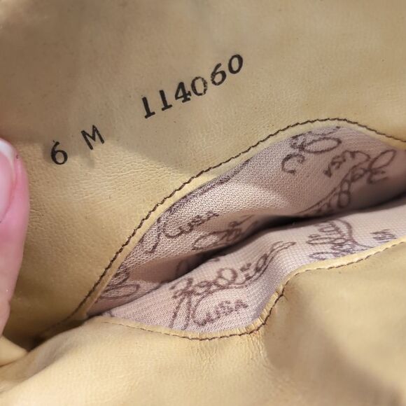 ZODIAC VINTAGE 70's 80's Cowboy Boot With Wooden Heel Sz 6 - Picture 12 of 15